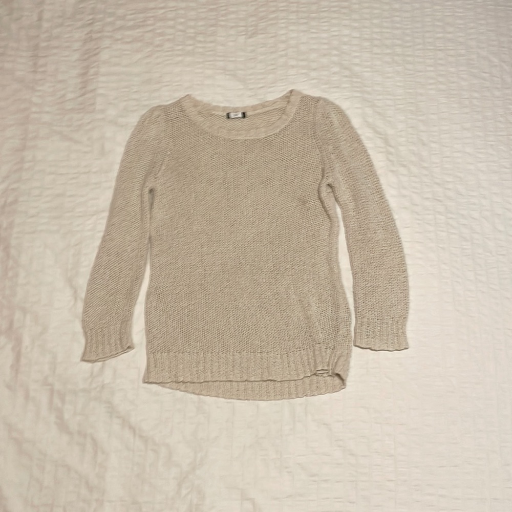 cream sweater